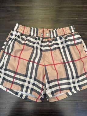 Burberry Classic Plaid Men Elastic Waist Shorts Swim Trunks size S
